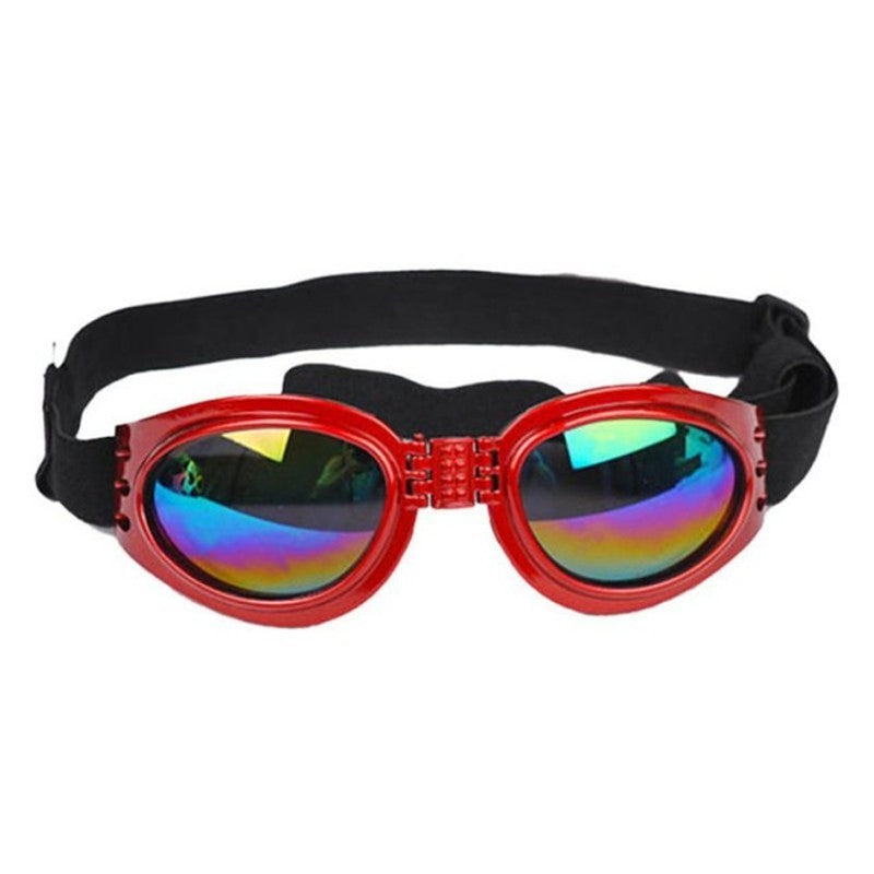 Gafas de sol para perros, gafas impermeables plegables de tamaño mediano, gafas de protección UV para mascotas
