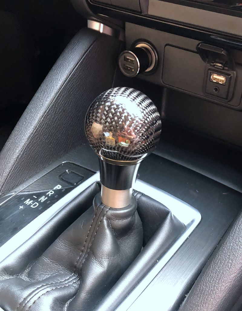 Mazda onxeira ATZ transmisión automática cabezal de cambio de fibra de carbono CX5 cabezal de cambio palo de onda de balonmano