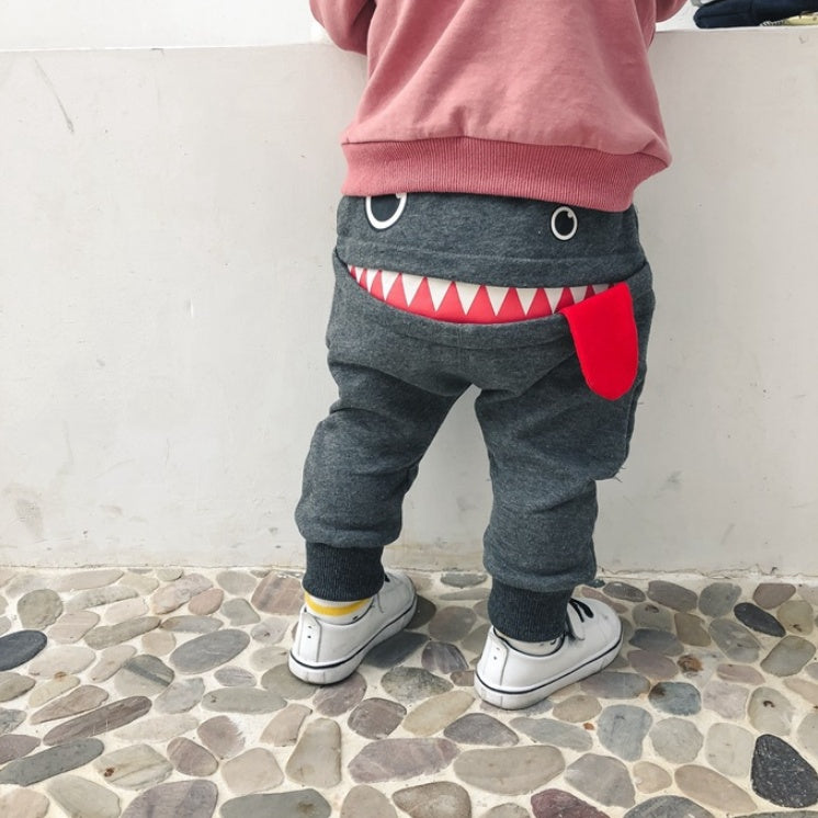 Pantalons décontractés pour garçons, automne, pantalons de survêtement décontractés pour enfants coréens, pantalons amples de dessin animé pour bébés 