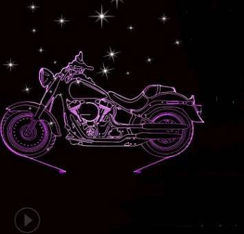 La lámpara de mesa 3D del búho de la luz de la noche llevada puede tocar colorido