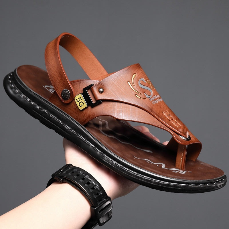 Sandalias con tapa de fondo suave de látex a la moda para hombre