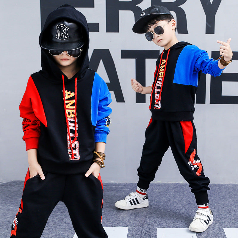 Costume de printemps pour garçons, vêtements pour enfants coréens, costume de sport deux pièces à manches longues, vêtements tendance, nouvelle collection 