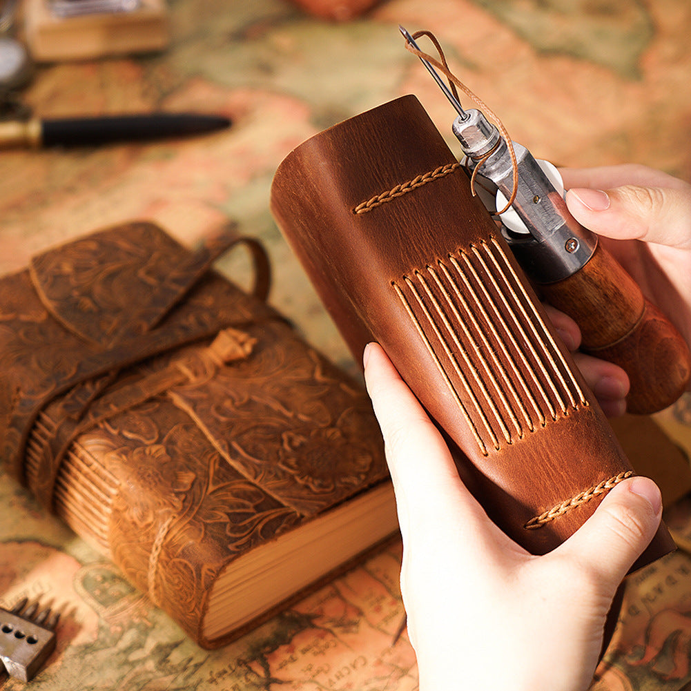 Carnet en cuir véritable