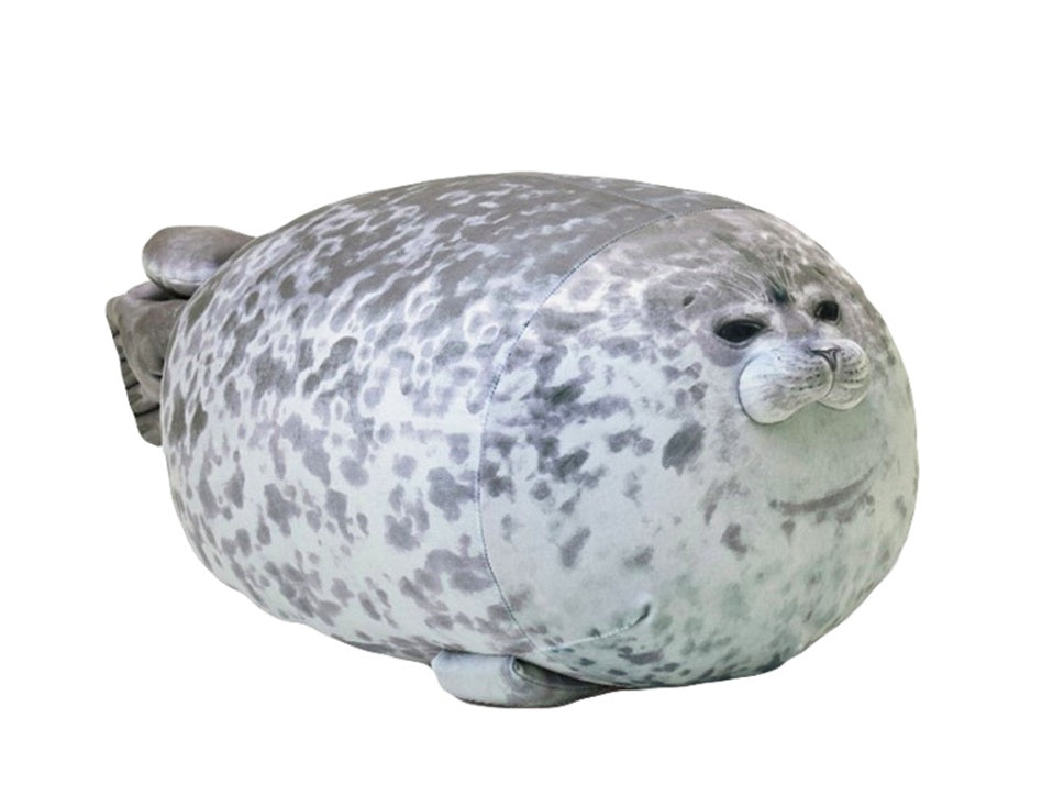 Juguete de peluche para acuario con almohada de foca grande