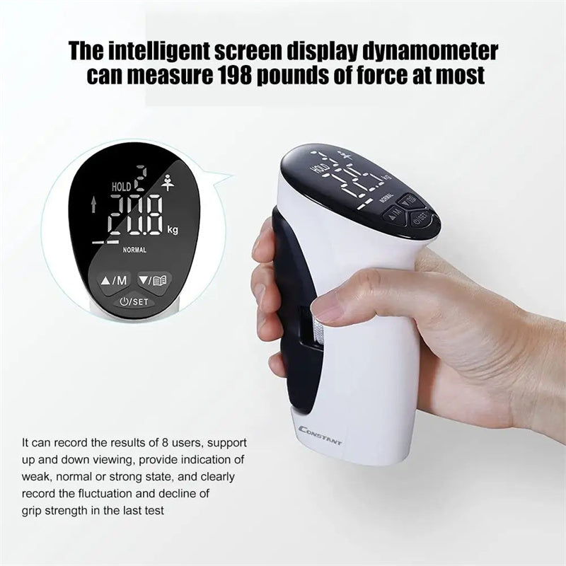 Pinza de mano eléctrica digital Dinamómetro de mano Pinza de conteo Empuñaduras de mano Fortalecedor Medidor de medición Captura automática de energía Buena manera de mantenerse en forma