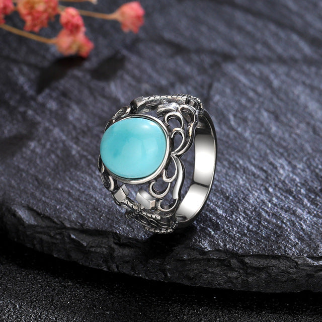 Turquoise Personalized Index Finger Ring