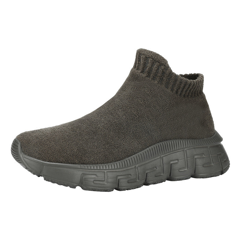Technologie volant tissé Surface hiver à la mode respirant confortable chaussures décontractées à enfiler