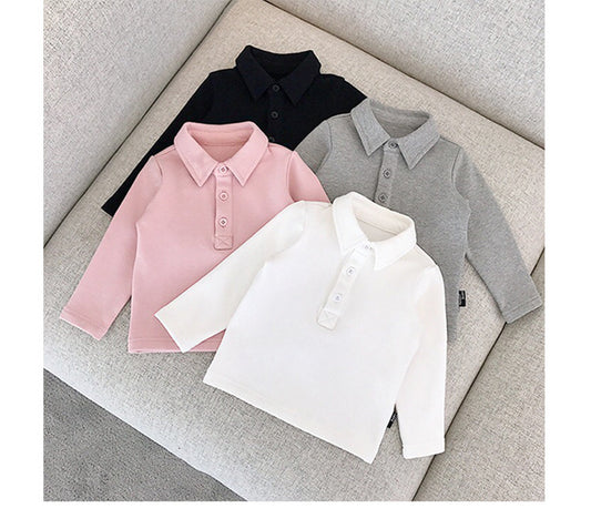 Camiseta de manga larga para bebé Polo