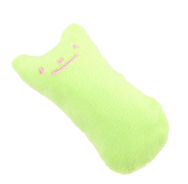Jouets interactifs en forme d'herbe à chat pour chat, oreiller, jouet interactif, fournitures pour animaux de compagnie, pouce, peluche, dents, morsure, menthe, accessoires pour chat