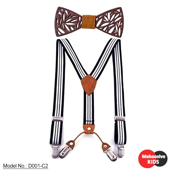 Noeud papillon en bois pour enfants