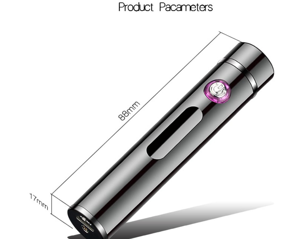 Briquets électriques en métal, coupe-vent, double plasma, rechargeable, USB