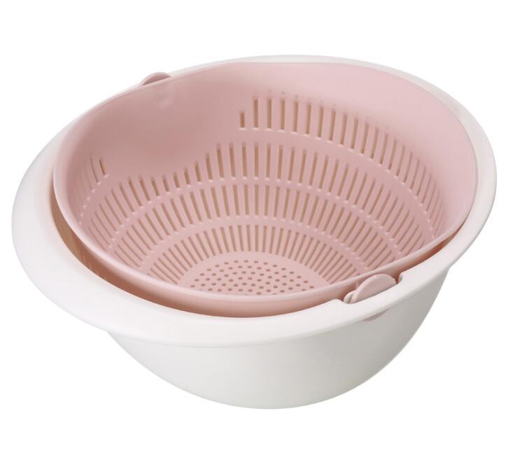 Panier de vidange d'évier à Double vaisselle, panier de fruits de lavage de panoramique de cuisine