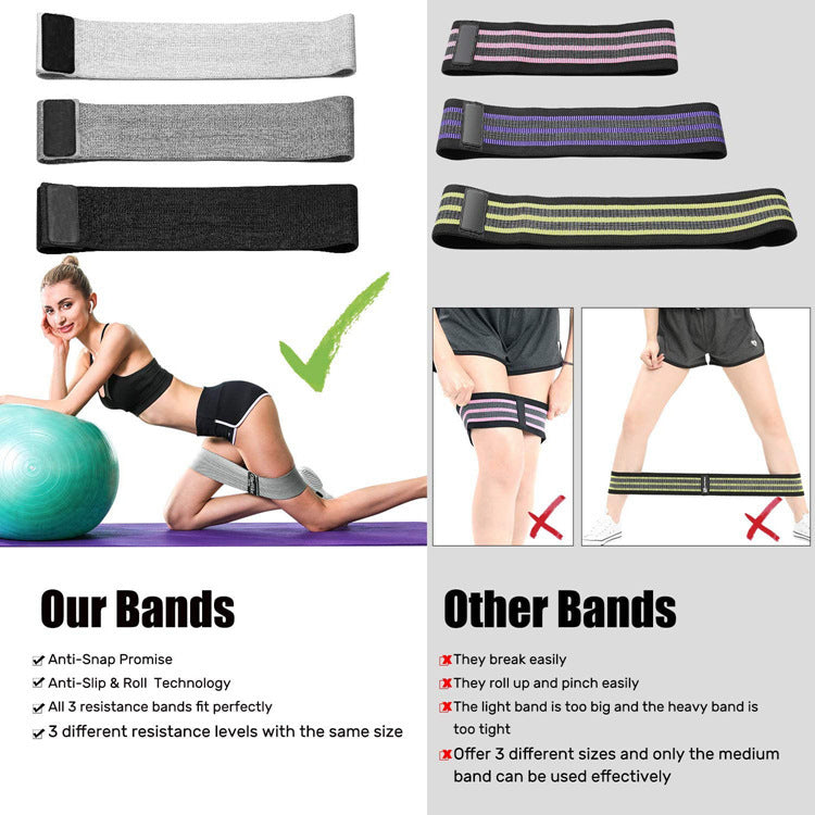 Anneau de hanche avec bande élastique pour équipement de fitness