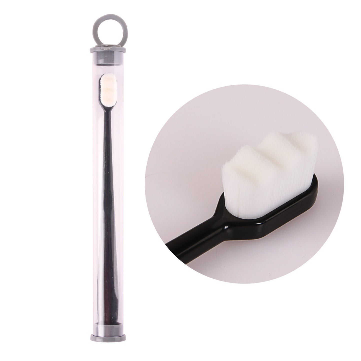 Brosse à dents Ultra-fine, poils Super doux, nettoyage en profondeur, Portable, outils de soins bucco-dentaires, nettoyage buccal, voyage