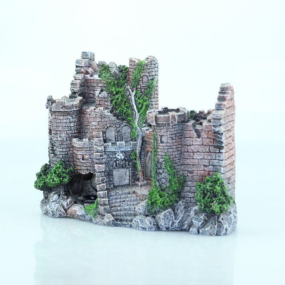 Décoration de château en résine pour aquarium