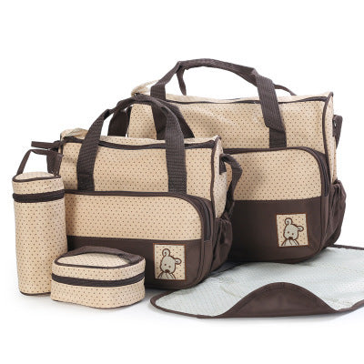 Sac à couches pour bébé, costumes pour maman, porte-biberon, poussette, ensembles de sacs à couches de maternité