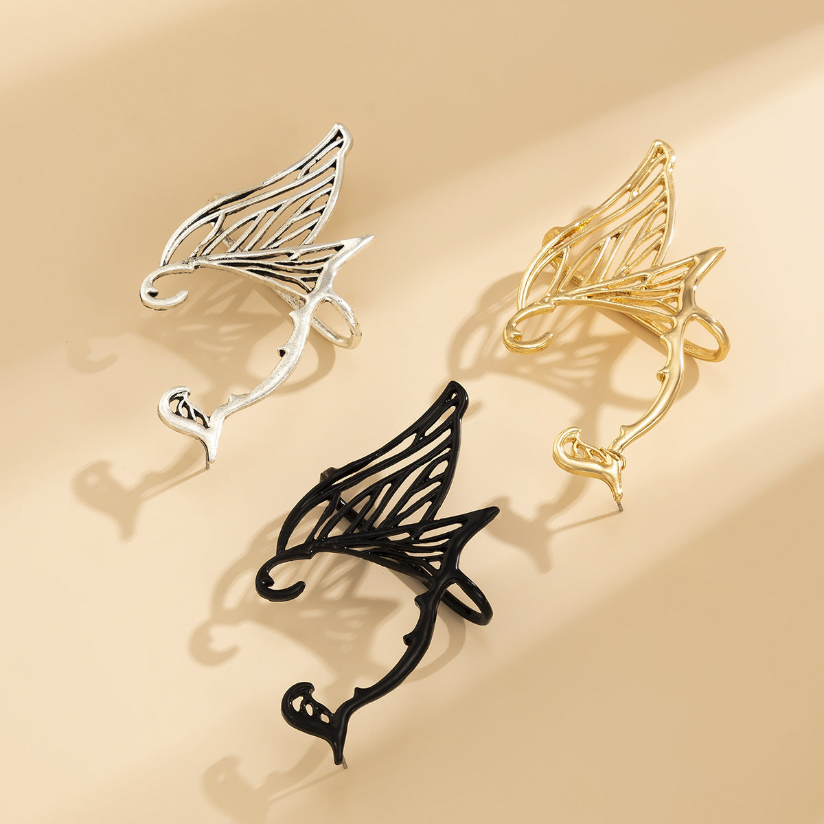 Design personnalité elfe sans crochets d'oreille piercing
