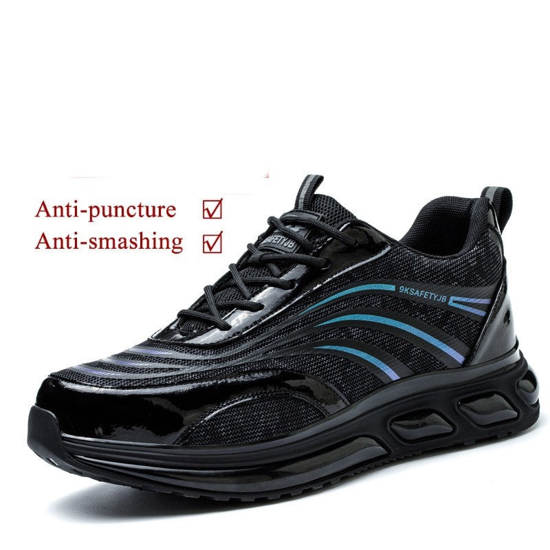 Chaussures superbes de protection du travail en cuir de fibre avec l'anti fonction fracassante