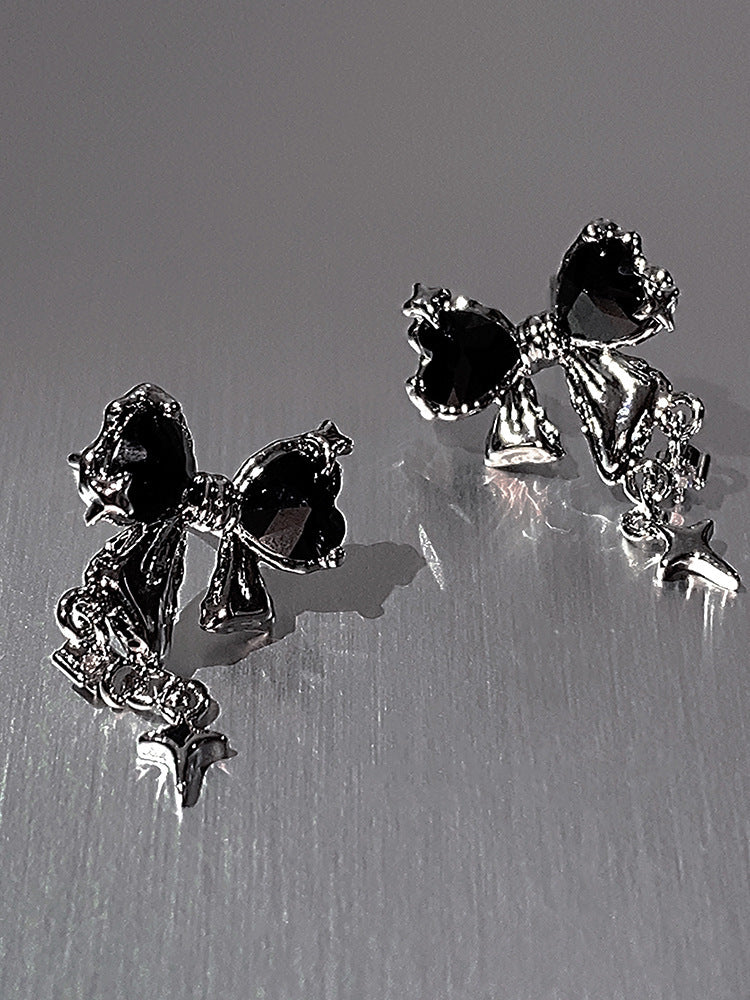 Boucles d'oreilles à tige avec nœud d'astérisme pour femmes, conception d'intérêt particulier