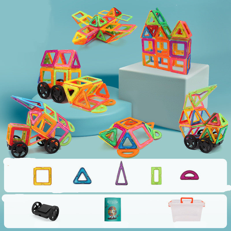 Pieza magnética, bloques de construcción que cambian la pieza magnética, juego de juguetes educativos para educación temprana para niños, pieza magnética