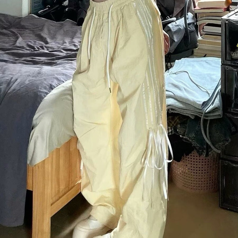 Fashion Casual Straight-leg Climbing Wide-leg Trousers