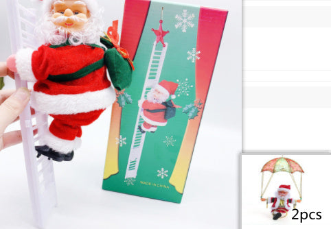 Escalera eléctrica de Papá Noel de plástico
