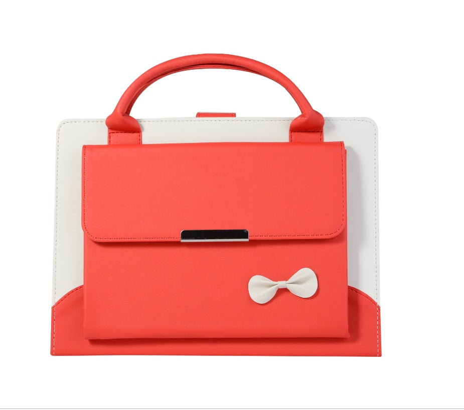 Compatible avec Apple, nouvelle housse de protection pour IPAD9.7, mini234, sac à main à nœud pro11, étui plat en cuir 10.5