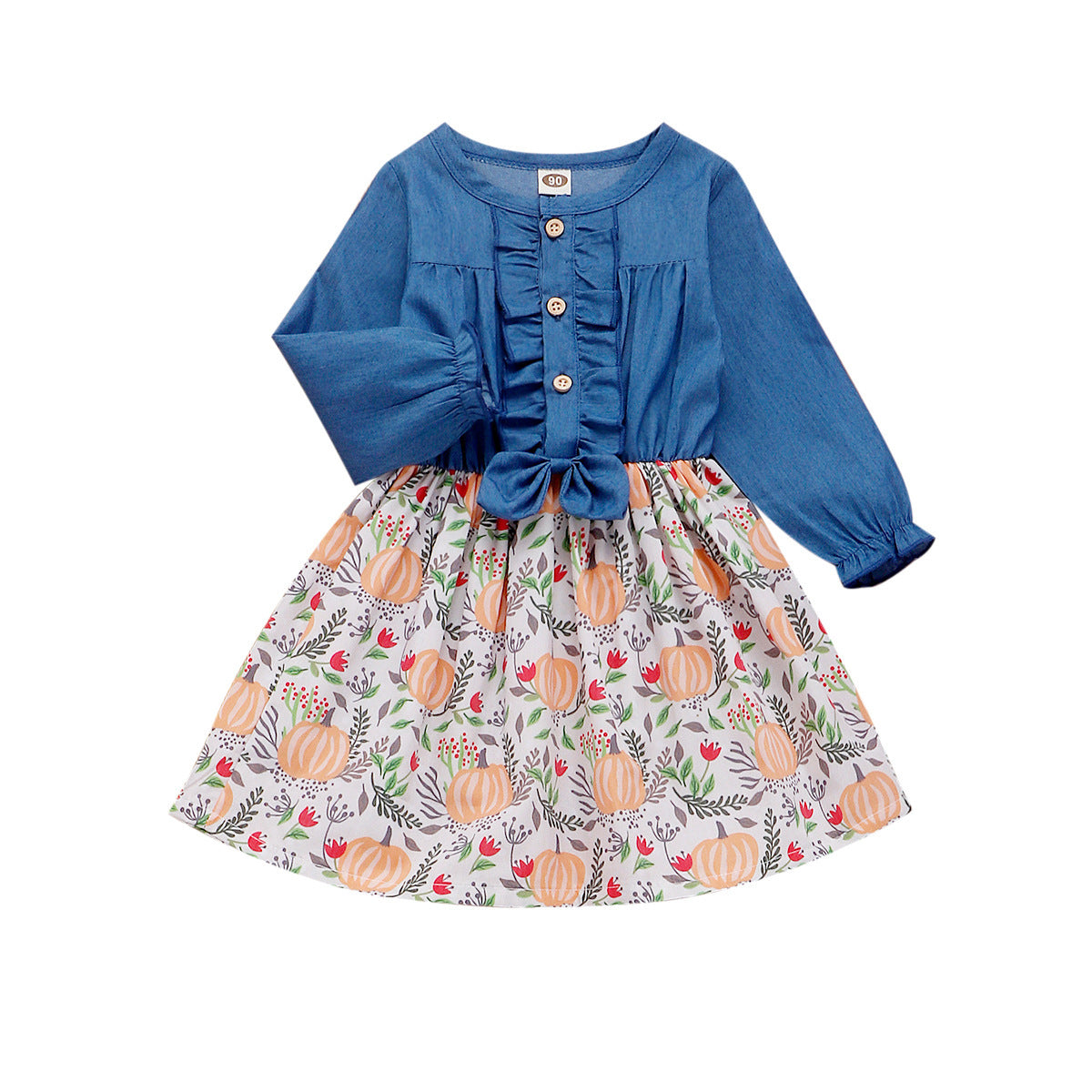 Robe patchwork en jean 