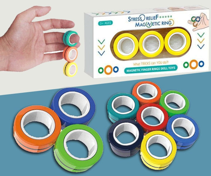 Anillo giratorio de dedo magnético