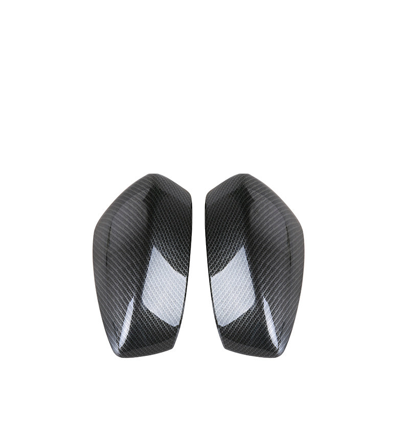 Angkesaila Coque de Couverture de Miroir en Fiber de Carbone Bande Lumineuse décorative