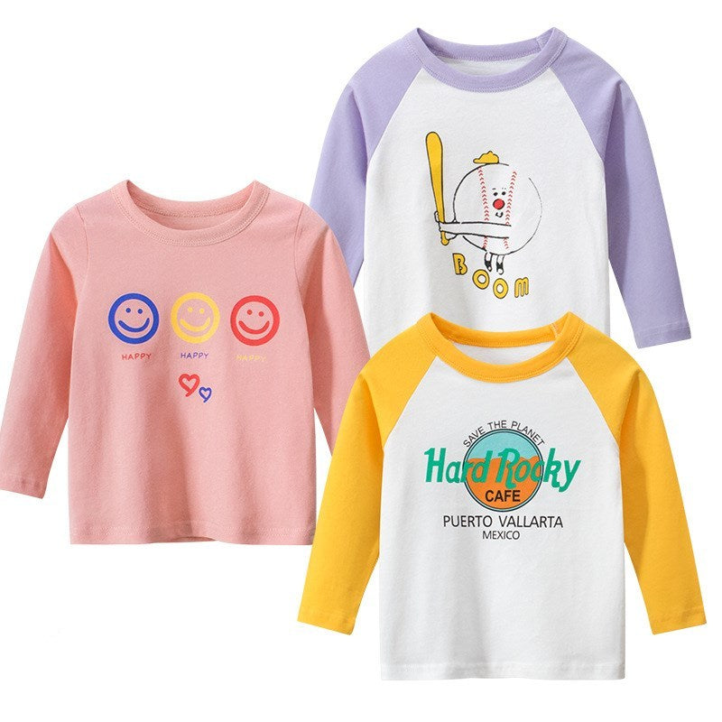 T-shirt coréen à manches longues pour filles, vêtements pour bébés