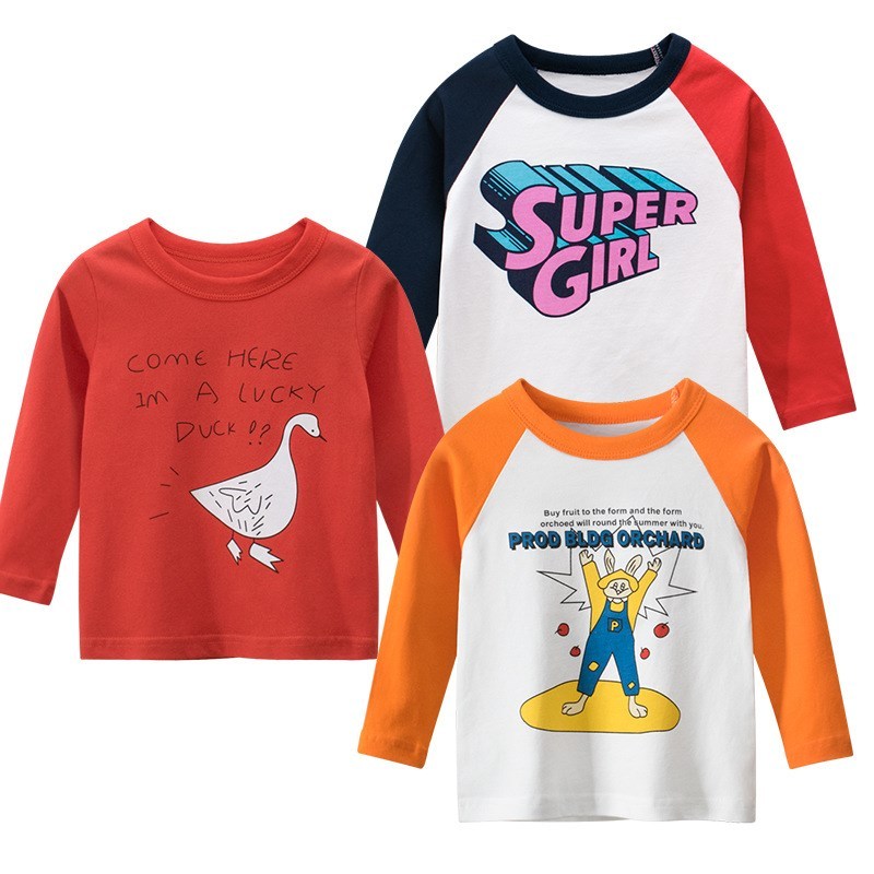 T-shirt coréen à manches longues pour filles, vêtements pour bébés
