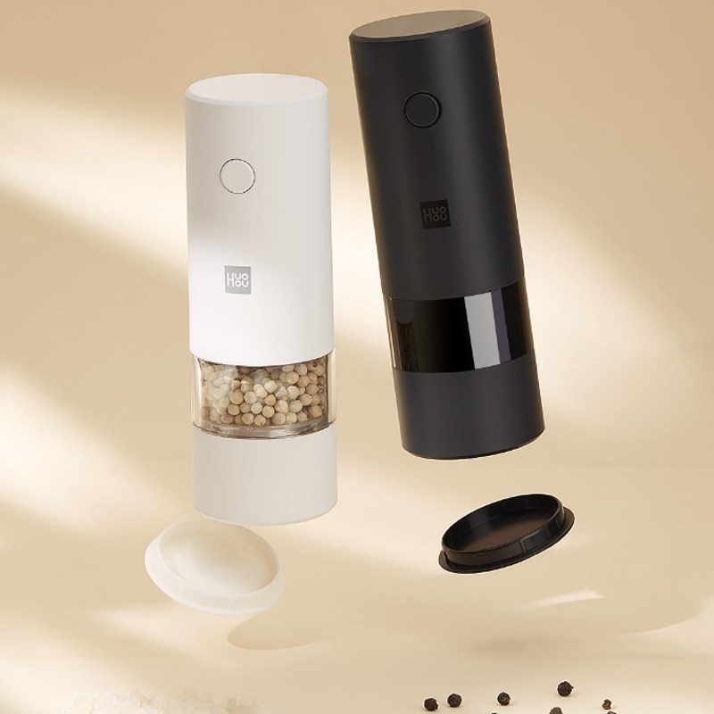 Broyeur électrique poudre de poivre noir sel de mer assaisonnement ménage