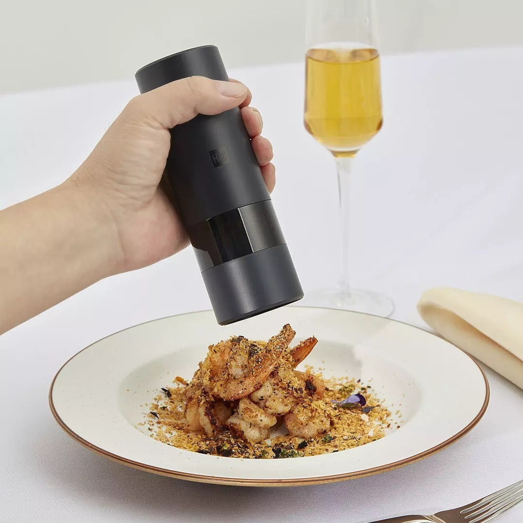 Broyeur électrique poudre de poivre noir sel de mer assaisonnement ménage