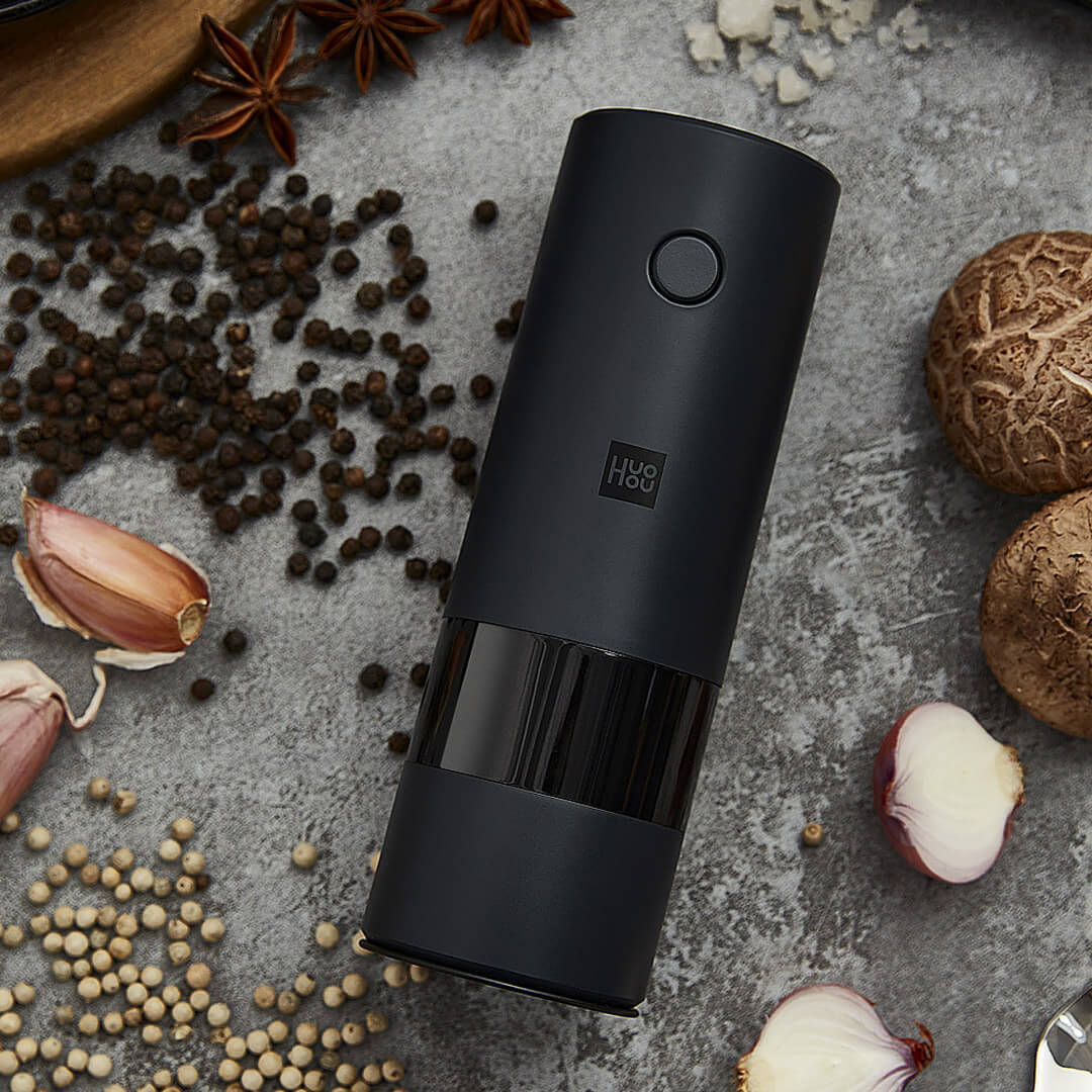 Broyeur électrique poudre de poivre noir sel de mer assaisonnement ménage