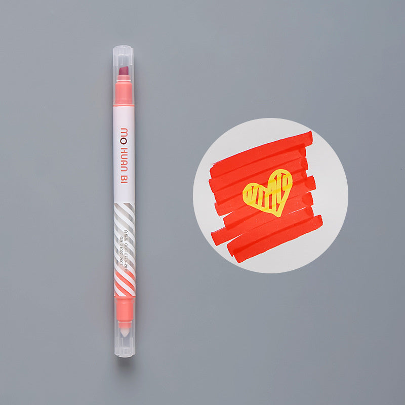 Stylo surligneur à changement de couleur pour étudiants