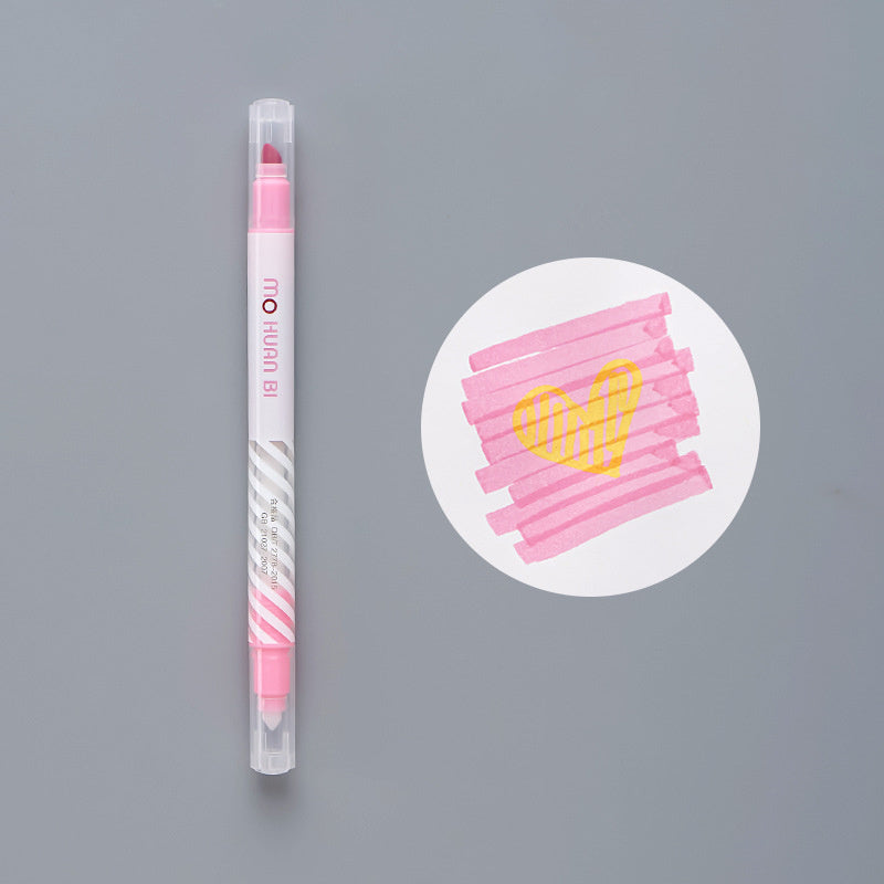 Stylo surligneur à changement de couleur pour étudiants