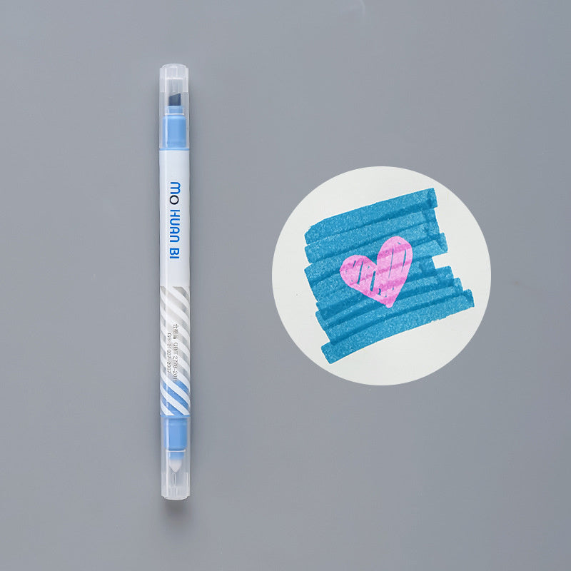 Stylo surligneur à changement de couleur pour étudiants
