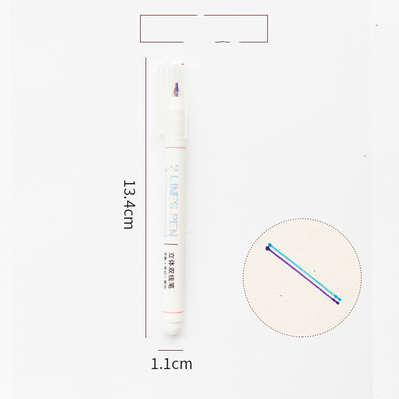 Les étudiants utilisent un stylo à main bicolore pour marquer le surligneur clé