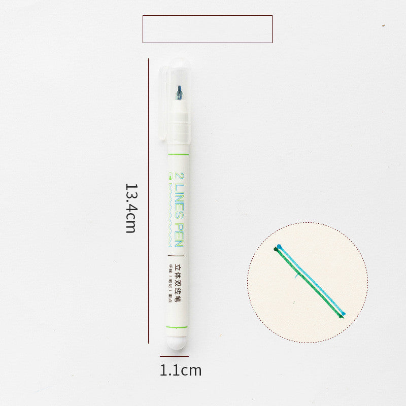 Les étudiants utilisent un stylo à main bicolore pour marquer le surligneur clé