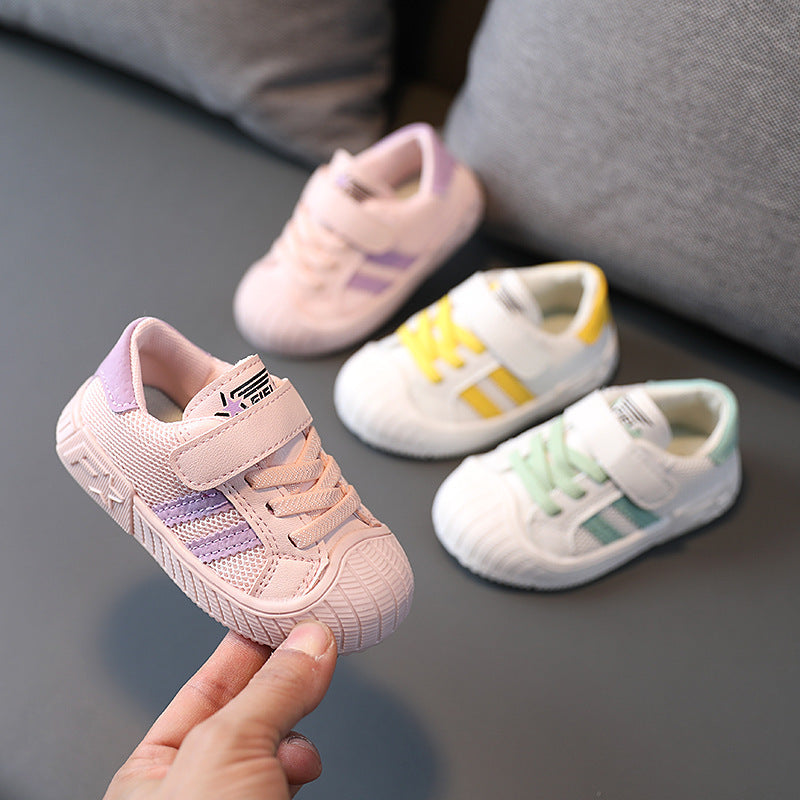 Chaussures de bébé pour hommes et femmes, chaussures légères à semelles souples pour tout-petits