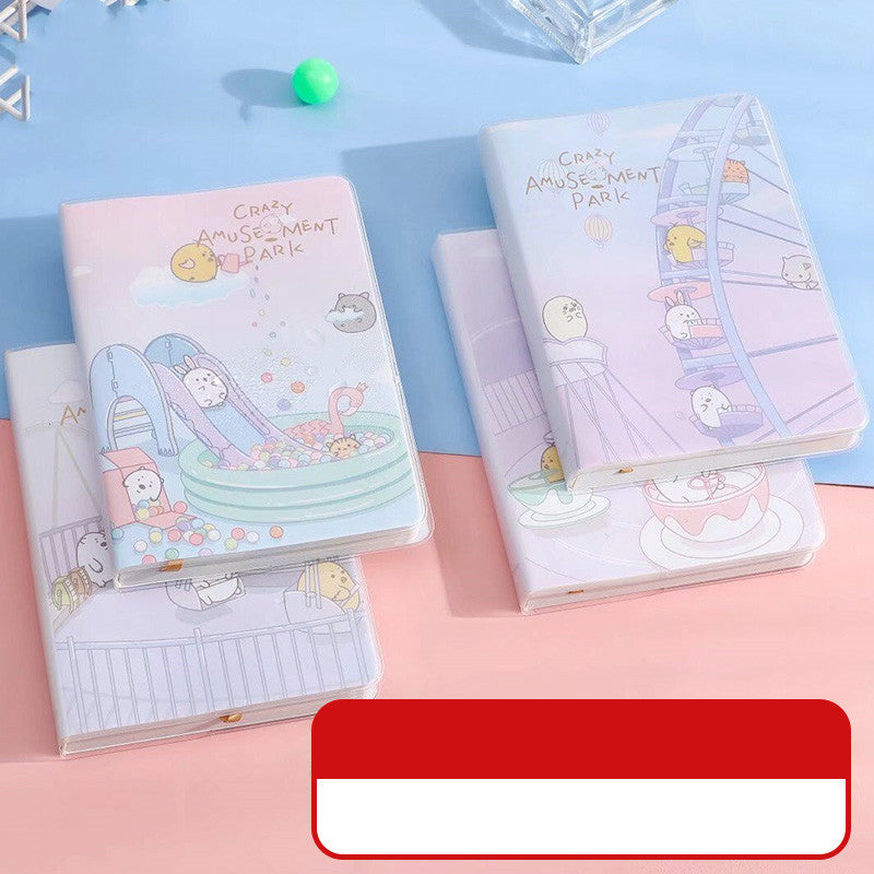 Journal de bloc-notes de douille en plastique imperméable petit frais et facile à transporter