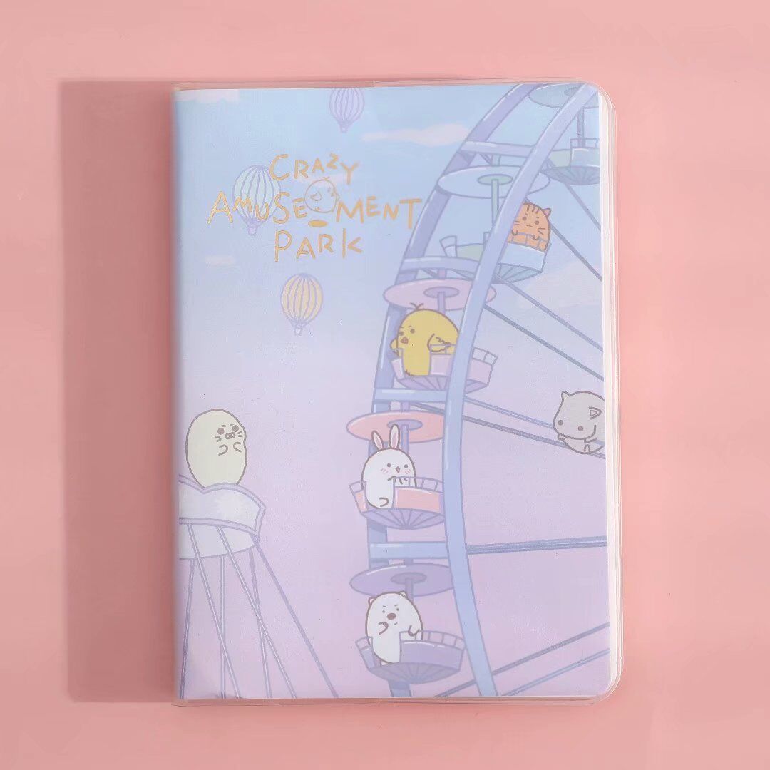 Journal de bloc-notes de douille en plastique imperméable petit frais et facile à transporter