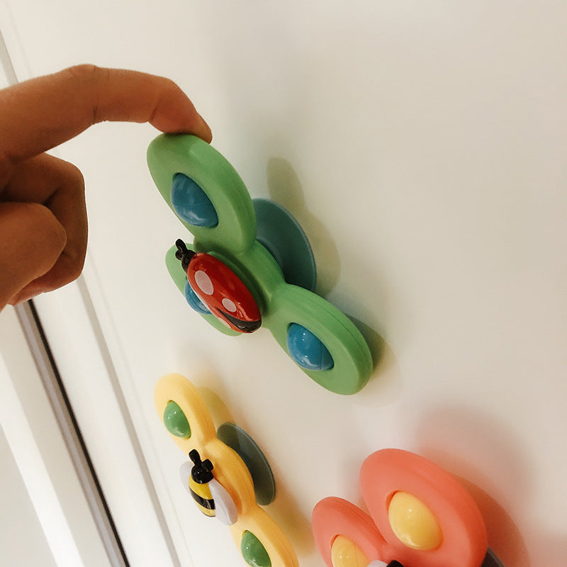 Niños Gyro insecto lechón Spinner sonajero baño juguetes de baño mesa cena apaciguar juguetes para bebés niños pequeños