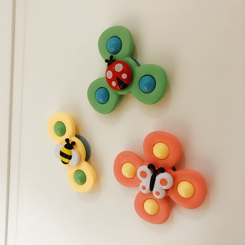 Niños Gyro insecto lechón Spinner sonajero baño juguetes de baño mesa cena apaciguar juguetes para bebés niños pequeños