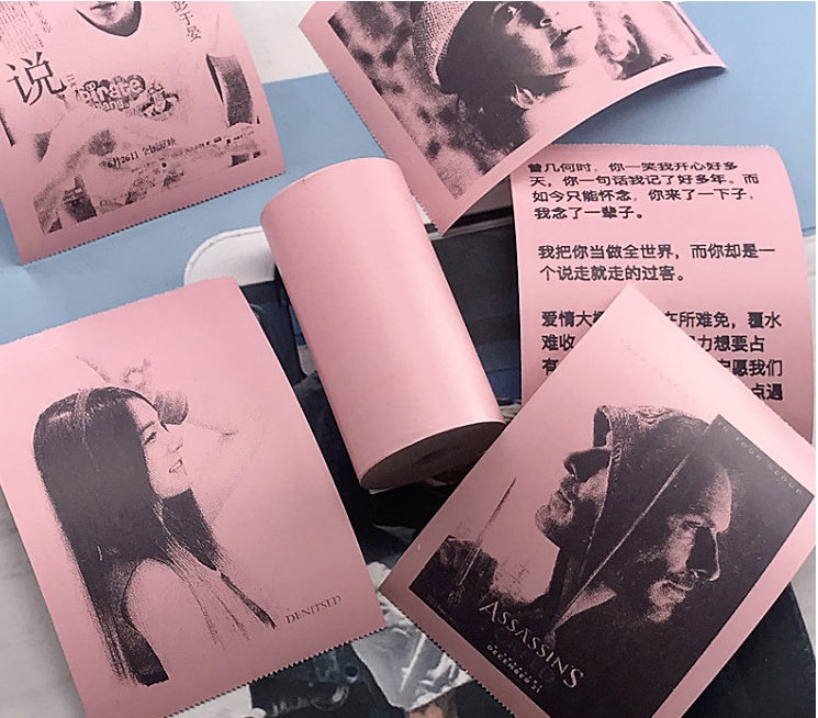 Mini impresora térmica inalámbrica Bliuetooth, impresora de etiquetas adhesivas de papel