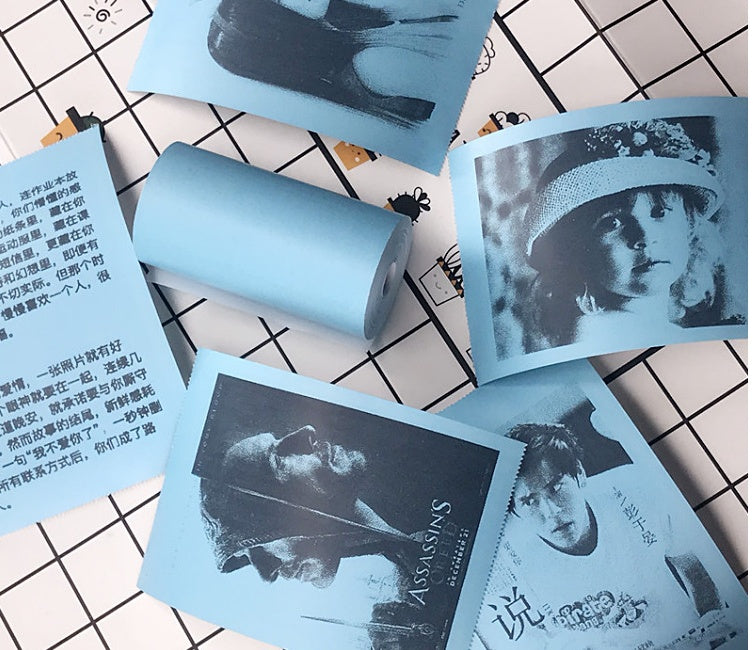 Mini impresora térmica inalámbrica Bliuetooth, impresora de etiquetas adhesivas de papel