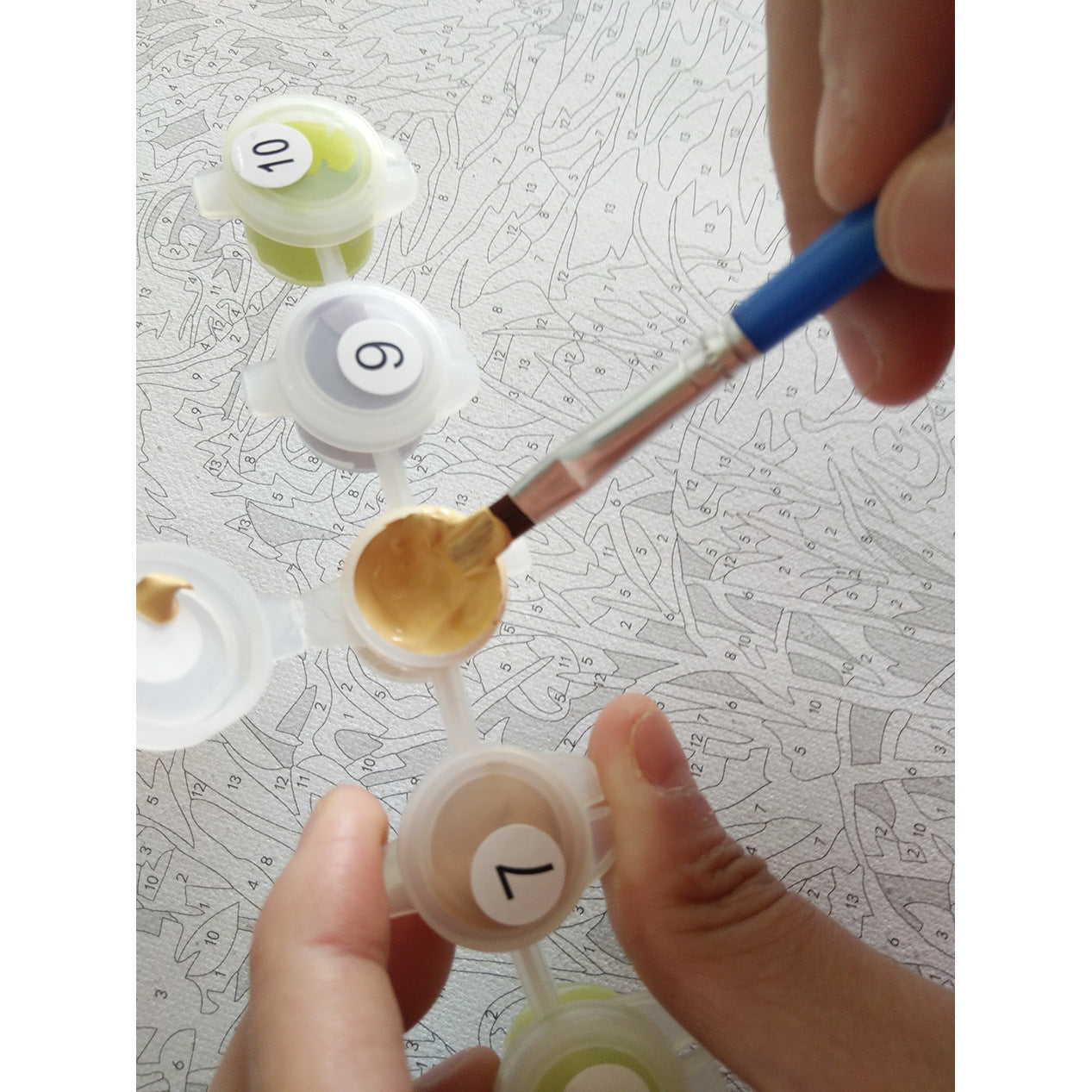 Pintura digital del jardín de meteoritos