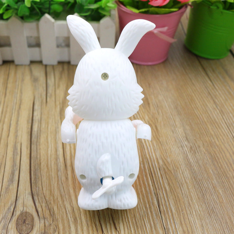 Cartton lapin tambour horloge jouets à remonter pour enfants jeu drôle éducatif bébé anniversaire Surprises