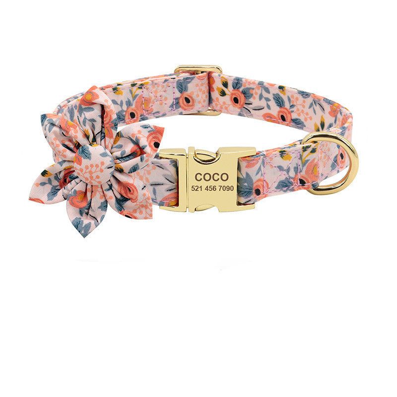 Collier de chien imprimé à la mode collier de chien en Nylon personnalisé colliers de chat de chiot de compagnie personnalisés colliers d'étiquette d'identification gravés accessoires de chien